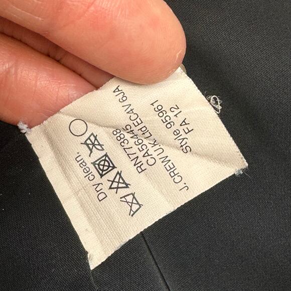 J Crew Tollegno 1900 Wool Blazer Jacket Black Stretch Single Breasted Womens 2 - Picture 11 of 15